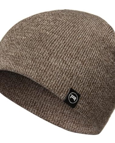 Original Beanie Cap - Soft Knit Beanie Hat - Warm and Durable (Heather Brown)