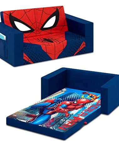 Delta Children Cozee Flip-Out Sofa, Spider-Man