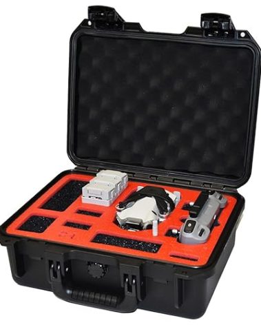 Pelican Case Drone Hangar - Compatible with DJI Mini 3/4 Pro or Smart Controller, Holds RC-N1, RC2, Plus Accessories