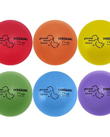 Champion Sports BAS7SET Rhino Skin Basic Dodgeball Set, 7 Inch