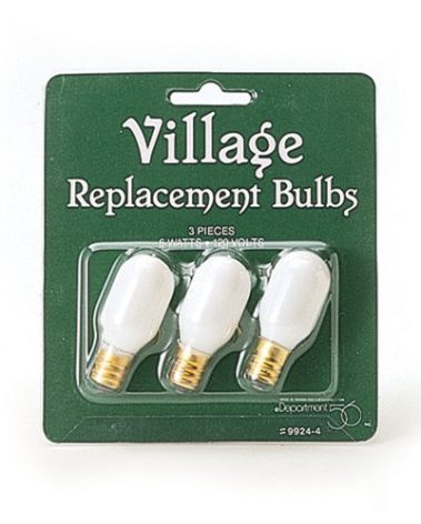 Replacement bulbs, set of 3 by Department 56