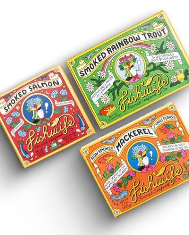 Fishwife Smoky Trio 3-Pack (Smoked Rainbow Trout, Smoked Salmon, Smoked Mackerel) | Gluten Free, High Protein, Omega-3s | Hand-Packed