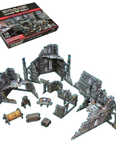 Battle Systems Sci-Fi Terrain - 28mm Modular 3D Space Terrain - Perfect for Wargaming and Roleplaying Tabletop Games - Full Colour Printed 3D 40K Multi Level Building Models (Gothic Ruins)