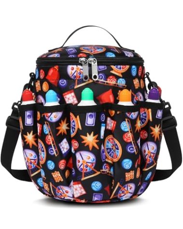 Bingo Bags with Pockets for Bingo Daubers Dabbers Dobbers Dotters Bingo Bag for Casino Bingo Accessories Bingo Dauber Bag for Bingo Game Lovers Bingo Stuff Supply Supplies Bingo Gadgets Juego de Bingo