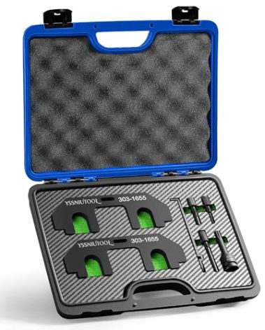 YSSNIUTOOL 303-1655 7-Piece Camshaft Holding Alignment Timing Tool, Compatible with Ford 3.5L EcoBoost Upgraded GT F-150 Expedition Lincoln Navigator, with Cylinder Head Screw Removal Socket