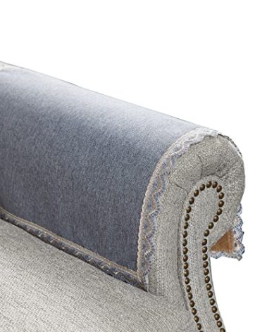 MINJIATEX Couch arm Covers,Non-Slip lace Sofa arm Covers Set of 2 Washable Sofa armrests Covers for Living Room Recliner Chair arm Cover Protectors for Leather Sofa armrest slipcover (MYS-Grey)