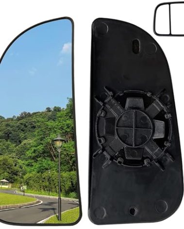 68067731AA Ram Driver Side Lower Glass Compatible with 2009-2020 Dodge Ram 1500 2500 3500 4500 5500 Towing Mirror Ram Left Pass Convex Lower Mirror Glass with Rear Mounting Bracket