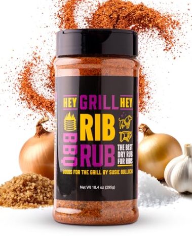 Hey Grill Hey | Rib Rub | BBQ Rub | Rib Seasoning | Beef & Pork Seasoning | BBQ Chicken and More | NBBQA Award Winning Barbeque Blend | 10.4oz