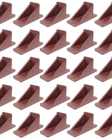 V2-Mini Roof Guard Snow Guard Prevent Sliding Ice Snow Stop Buildup Plastic Multipack-Multicolor (50, Brown)