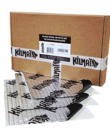 KILMAT Extra 100 mil 25 sqft Car Sound Deadening Mat, Butyl Automotive Sound Deadener, Audio Noise Insulation and dampening