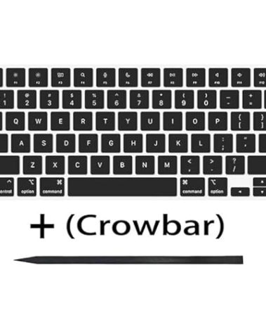 Bfenown Replacement Keycaps Keys for MacBook Air M2 M3 Retina 13.6'' A2681 A3113, MacBook Pro 14 16'' M2 M3 Pro A2779 A2780 A2918 A2992 A2991, MacBook Air M2 M3 15'' A2941 A3114 2022-2024 Year Black