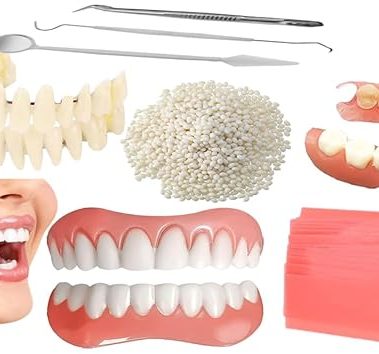 BJDTY DIY Denture Combinations,Denture Set，Making Partial dentures and Full dentures kit DIY Simulation Practice Making dentures, Equipped with Tool kit and Temporary Teeth