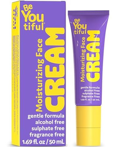 BeYOUtiful Face Moisturizer, Preppy Skin Care for Teens, Tweens, and Kids, Hydrating Face Cream for Dry Skin, Girls and Boys Gifts, 1.69 fl oz, Ages 8-17
