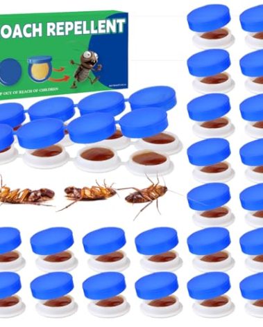 32PCS Roach Bait & Killer, Roach Repellent and Gel for Roach Nest Elimination of Indoor Infestations, Effective Solution for Small to Large Cockroaches, Easy to Use, Ideal for Hidden Areas