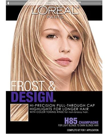L'Oreal Paris Frost and Design Cap Hair Highlights For Long Hair, H85 Champagne, 1 kit