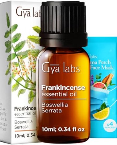 Gya Labs Frankincense Essential Oil - 0.34 Fl Oz - for Hair, Skin, Diffuser, Aromatherapy & DIY Candle Making Scent