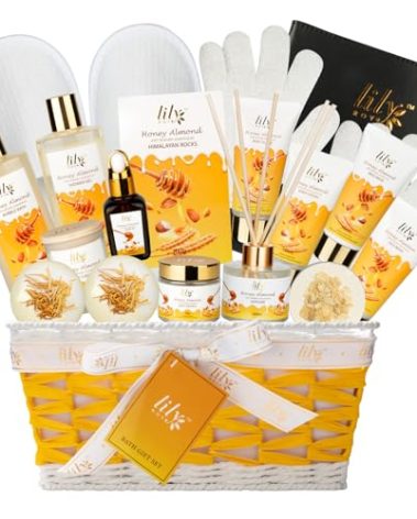 Christmas Gifts for Women & Men - 18-Piece Luxury Bath and Body Gift Basket Set for Women Gifts Spa Gift Set for Mom Gifts | Bath Sets for Mothers Day, Birthday Gifts for Mom, All Occasion Present