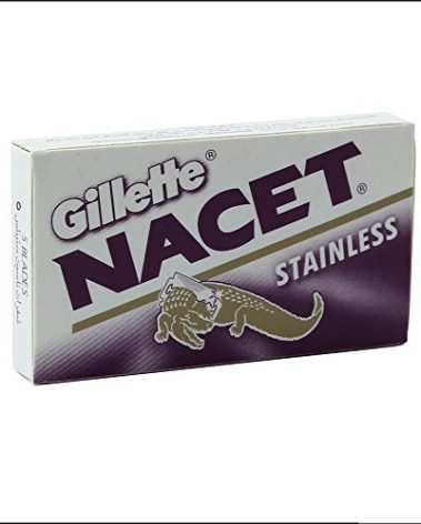 25 NACET STAINLESS Double Edge Razor Blades
