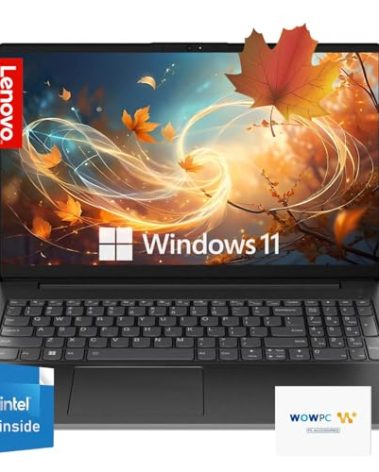 Lenovo Newest V15 Series 15.6'' FHD Laptop • 32GB RAM • 1TB PCIe SSD • Intel Dual-core Processor • Ethernet Port • Low-Blue Light • HDMI • WiFi & Bluetooth • Windows 11 • w/WOWPC Recovery USB