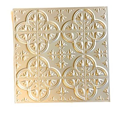 Tool Bench Hardware Gray Tin Self-Adhesive Wall Tiles (Pack of 10), 12 inch x 12 inch