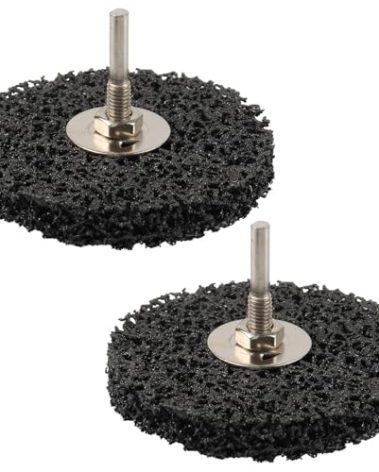 ZORUNNA Paint Stripper, 4 in Effective Paint Remover for Metal, 2 PCS Quick Change Paint Eater as Rotary Disc or as a Brush (on face), for Grinding Wood, Metal, Plastic and Fiberglass