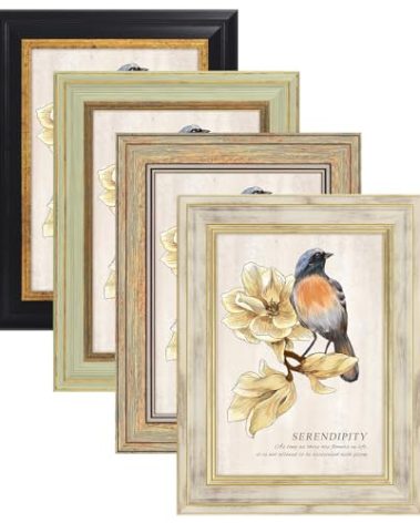 AAQ 4 Pack 4x6 Picture Frame - Picture Frames with HD Plastic Cover,Photo Frame for Wall & Tabletop Picture Frames