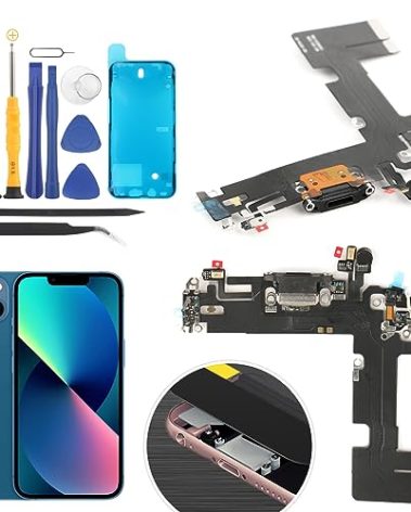 Replacement for iPhone 13 Charging Port Dock Connector for iPhone 13 Charging Port Replacement USB Charger Board Flex Cable Assembly Accessories with Repair Tools