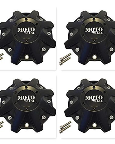 4 Pack Moto Metal 970 479L214 BP-479-MOTO Satin Black Wheel Center Cap HT 005-019