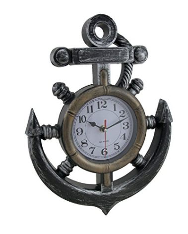 Nautical Anchor Design Wall Clock