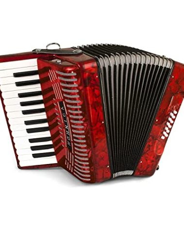 Hohner Accordions 1303-RED 12 Bass Entry Level Piano Accordion (Red)