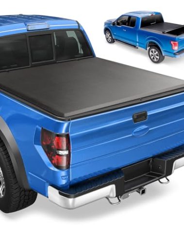Soft Roll-up Truck Bed Tonneau Cover for Chevy Silverado & GMC Sierra 1500 2007-2013, Silverado & Sierra 2500 HD 2007-2014 3500 HD 2011-2014, Fleetside 6.5 ft 78 in Bed, Not for 2007 Classic Body