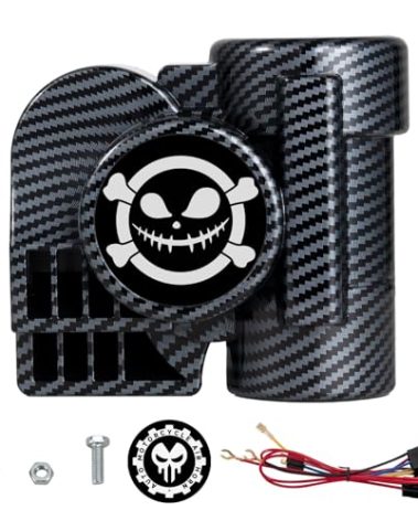 AOLIHAN Air Horns - 150DB Super Loud horn kit for Car, Motorcycle, Truck, Boat, & Pickup - 12V Train horn with Horn Cover,Compatible with motorbike