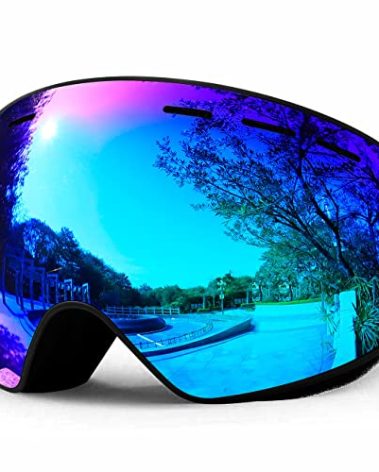 SPOSUNE Ski Goggles Over Glasses - Snow Goggle for Men Women Youth Snowboard Skiing - UV400 Anti-Fog Snowmobile Goggles