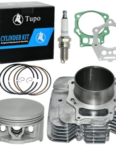 Tupo 90mm 432cc Cylinder Piston Ring Gasket Top End Rebuild Kit Compatible with Honda TRX450 Foreman 450 TRX 450 Foreman450 TRX450FE TRX450S TRX450ES TRX450FM 4x4 1998-2004 12100-HN0-A00