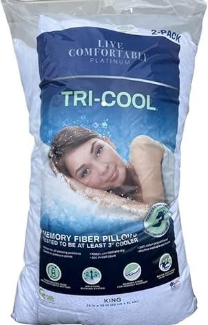 Live Comfortably Platinum Pillow, King (2 Pack)