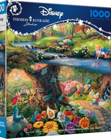 Ceaco - Disney - Thomas Kinkade - Alice in Wonderland - 1000 Piece Jigsaw Puzzle