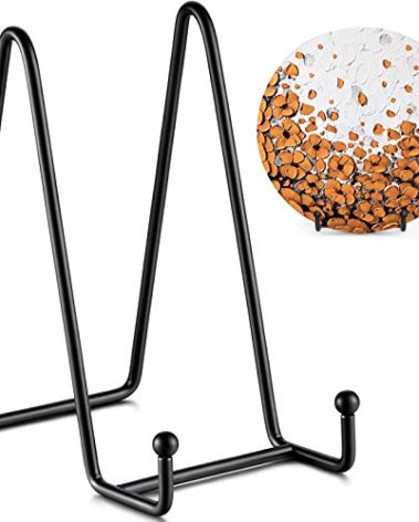 TR-LIFE Plate Stands for Display - 6 Inch Stand + Metal Frame holder stand Picture, Decorative Plate, Book, Photo Easel (2 Pack)