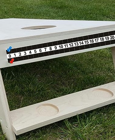 New valley warbler Cornhole Game Hard Metal Steel Durable Scoreboard with Magnetic Score Keepers for Cornhole Boards, Easy to Installation, 17.3" L x 1.97" W (one scoreboards)