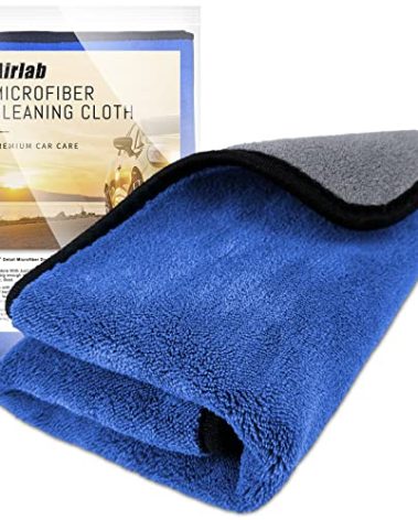 Airlab Microfiber Towels for Cars Wash Drying Thick Plush Cleaning Cloth Auto Detailing Super Absorbent for Interior & Exterior Lint Free, Streak Free, 35 x 24 Inch, 500 GSM, Pack of 1