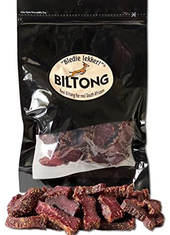 Bledie Lekker® Biltong Chunks One Pound Resealable Bag - 16oz