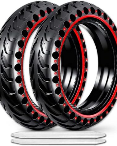 BABEJIA 2-Pack 50/75-6.1 Scooter Tire Tubeless, Upgrade Your Scooter with 8.5x2.0 Airless TIres, Puncture-proof, 8 1/2 x2 Replacement Tyre Compatible with Gotrax GXL V2/XR/APEX, Hiboy S2, etc