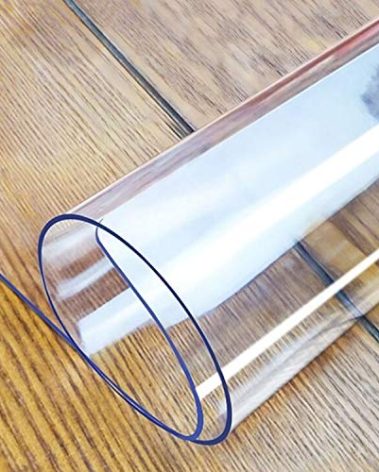LovePads Clear Table Cover Protector, 36 x 96 Inch 2mm Thick Plastic Table Cover, Table Protector for Dining Room Table, Waterproof Dresser Cover Top for Kitchen, Coffee, Writing Desk