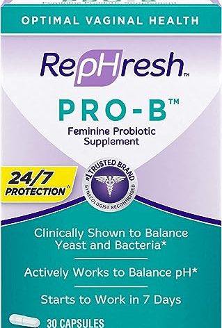 Rephresh Pro-B Probiotic Feminine Supplement, 30 Capsules (Pack of 3)