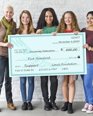 Reusable Giant Check-16" x 32"-Fake Check-Big Check for Presentation, Big Oversized Blank Check for Fundraisers, Retirement, Charity & Donation Events