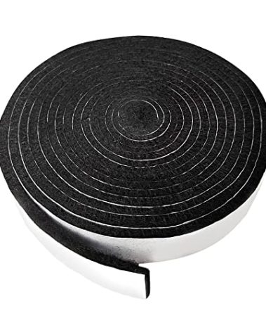 Quantfire High Temp Grill Gasket Replacement for Kamado Joe Junior Grill Accessories, BBQ Smoker Gasket, High Seal Material Self Stick Felt,Black