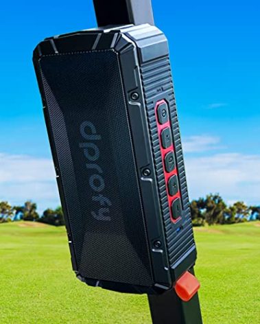 Pro Portable Magnetic Bluetooth Golf Speaker Wireless Waterproof IPX6/Shockproof 3rd Generation Magnetic Golf Speakers for Golf Cart 24Hour Battery Golf Accessories Golf Gifts(TWS & SD Card function)