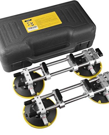 IMT 2 Pack Seamless Seam Setter with 6-Inch Vacuum Suction Cups for Seam Joining and Leveling, Professional Countertop Installation Tool for Granite, Stone, Marble, Slab, Free Storage Case and Gloves