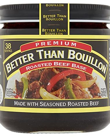Better Than Bouillon Premium Roasted Beef Base, Made with Seasoned Roasted Beef, Blendable Base for Added Flavor, 38 Servings Per Jar, 8 OZ Jar (Single)