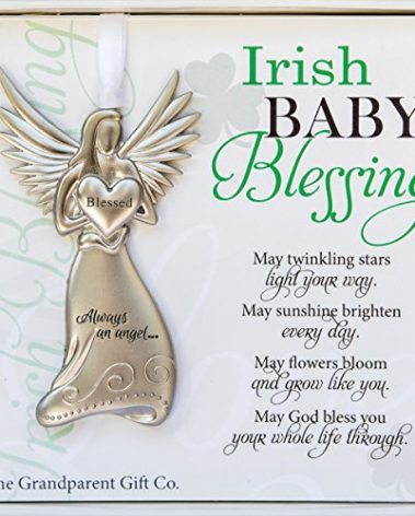 The Grandparent Gift Irish Baby Blessing Angel - Irish Baby Gift for Baby Girl or Boy