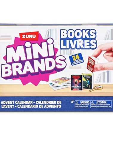 Mini Brands Books Advent Calendar by ZURU, Collectible Seasonal Toys for Girls, Boys, and Collectors
